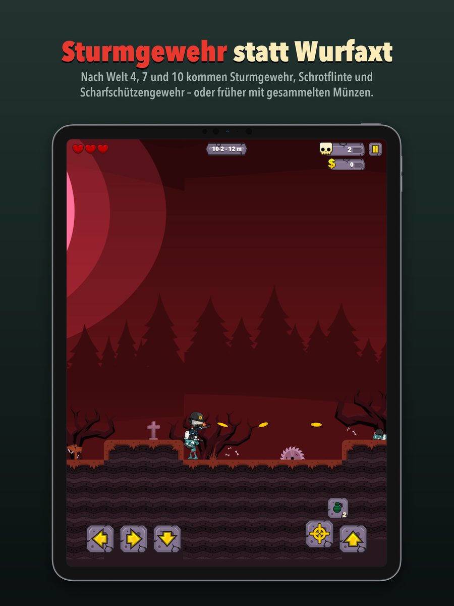iPad – Ein Schütze mit Sturmgewehr