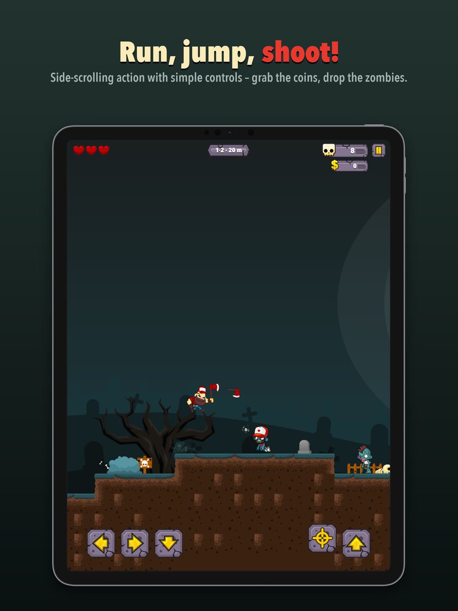 iPad – Run, jump, shoot in portrait