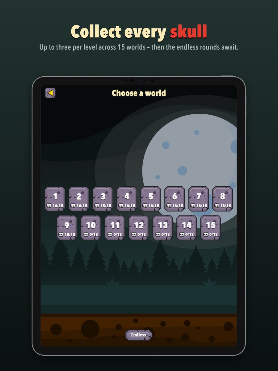 iPad – World map with skulls